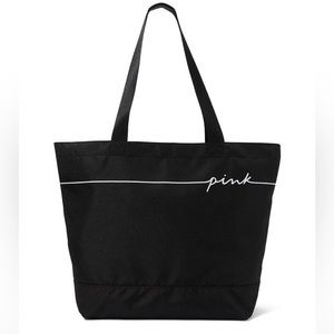 NWT VS PINK Black Tote Bag